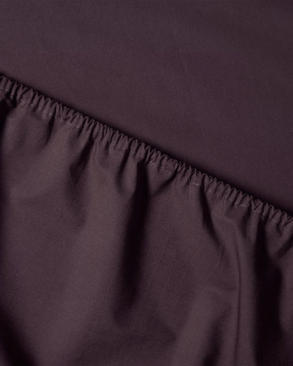 Drap housse Coton Plum Noir