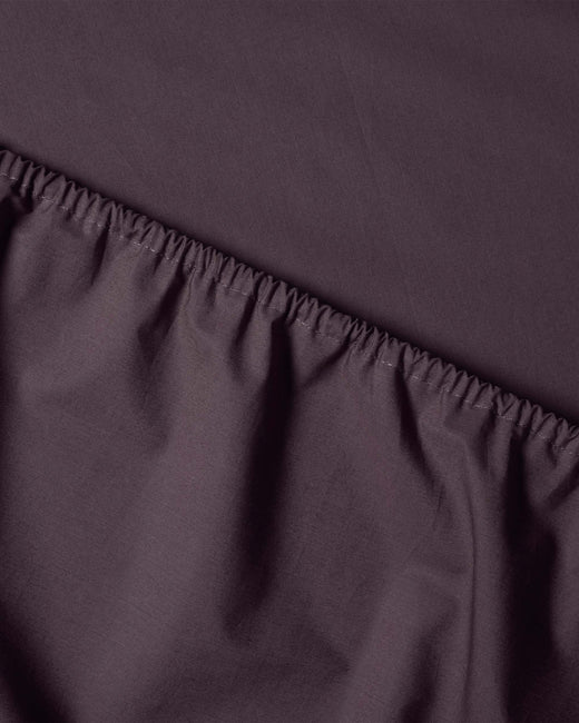 Drap housse Coton Plum Noir