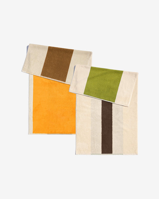 Ensemble de serviettes Sunny Yellow Brown (2 pcs.)