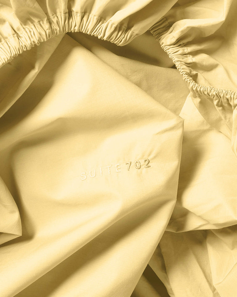 Hoeslaken Katoen Butter Yellow - SUITE702