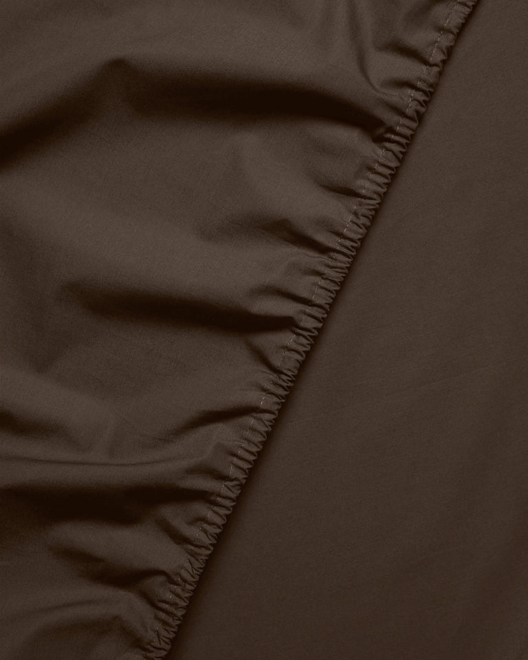Hoeslaken Katoen Coffee Brown - SUITE702