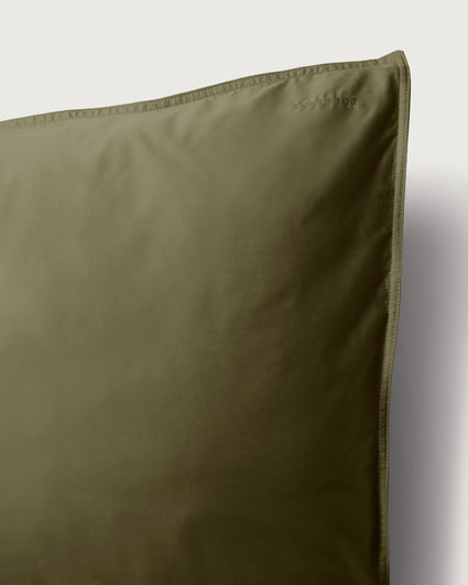 Taie d'oreiller Satin Khaki Green