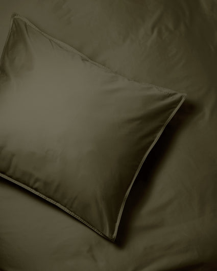 Bettwäsche-Set Satin Khaki Green