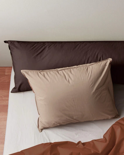 Kopfkissenbezug Baumwolle Camel - SUITE702