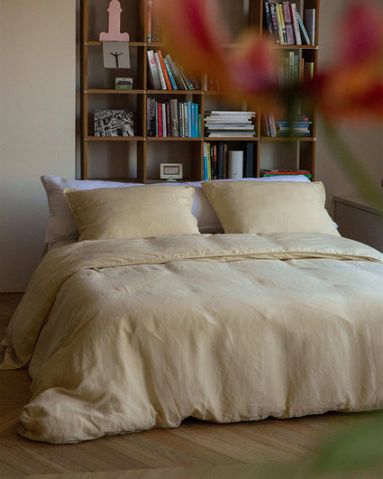 Pillowcase Linen Creamy Yellow
