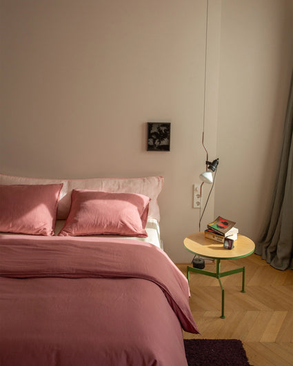 bedMATE Linen Pillowcase Shell Pink