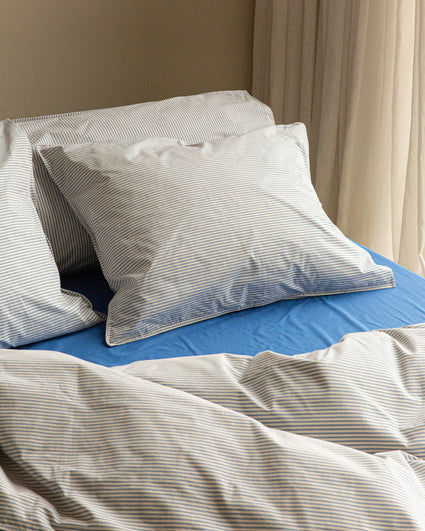 Drap housse Coton Bleu Cobalt