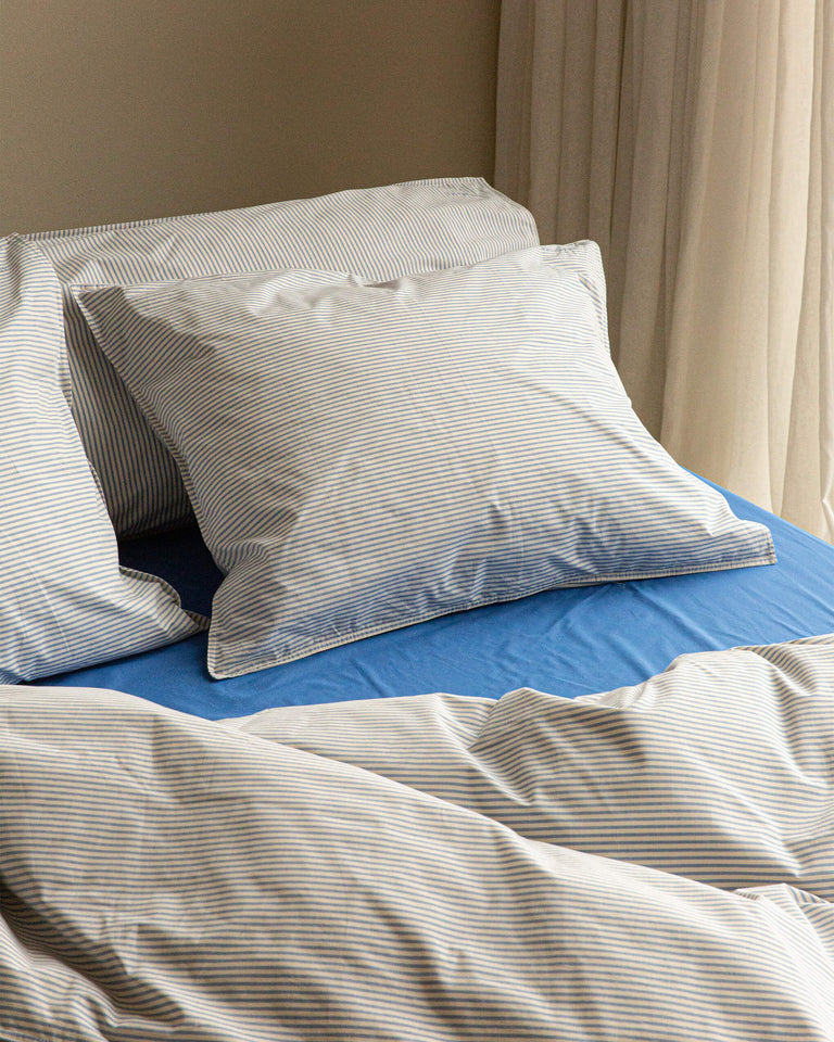 Drap housse Coton Bleu Cobalt