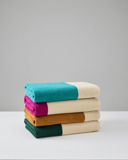 Badhanddoeken Set Yellow Aqua Pink Red (4 st.) - SUITE702