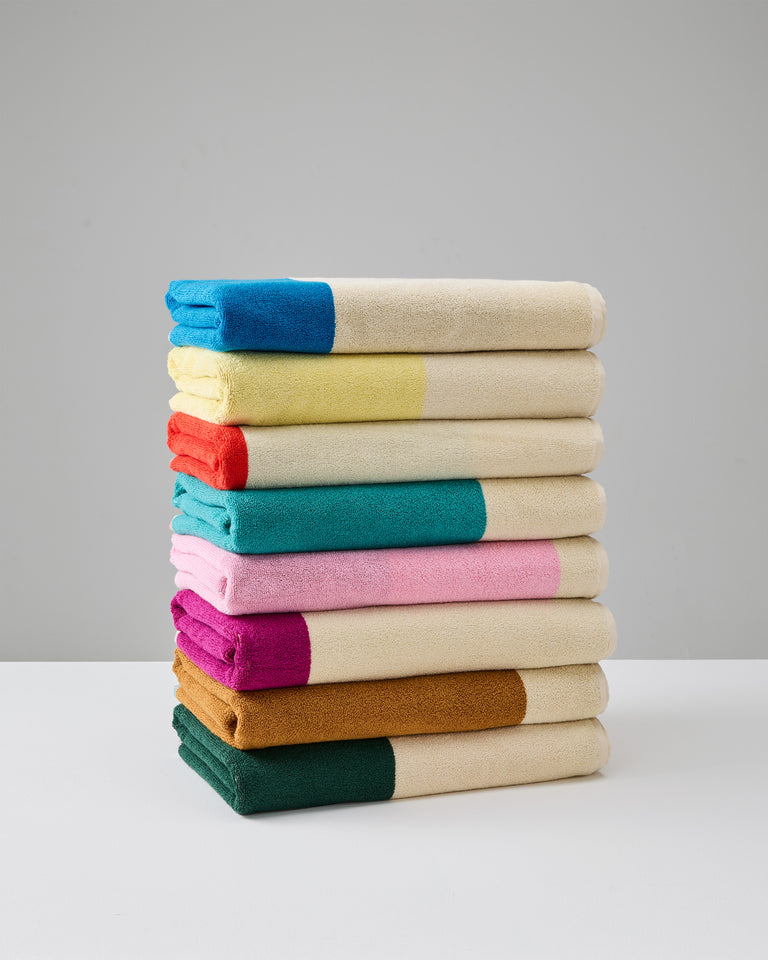 Badhanddoeken Set Yellow Aqua Pink Red (4 st.) - SUITE702