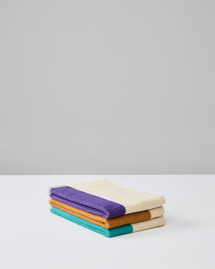 Gastendoekjes Set Turquoise Purple Toffee (3 st.) - SUITE702