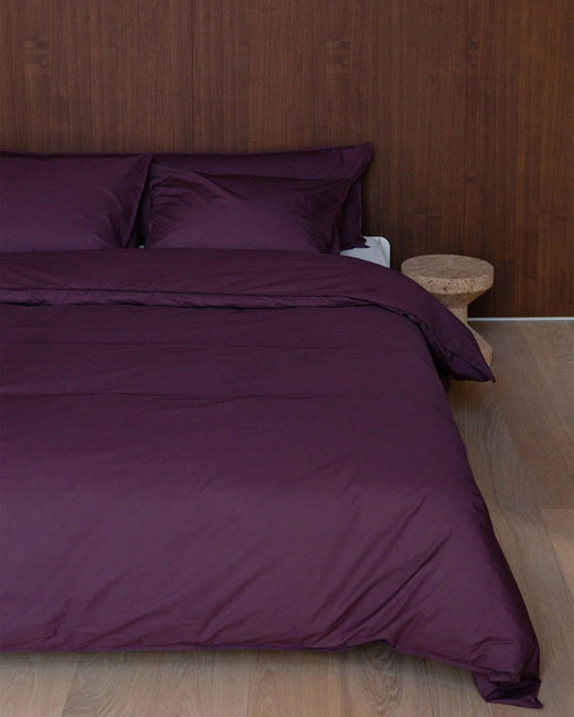Parure De Lit Coton Plum Noir