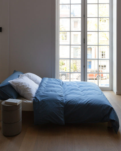 bedMATE Kissenbezug Baumwolle Quiet Blue