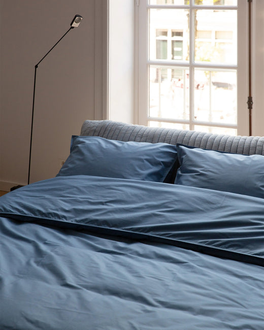 Kissenbezug Baumwolle Quiet Blue