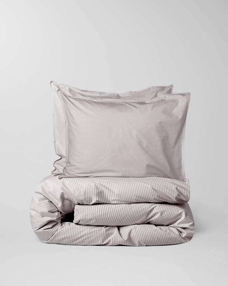 Dekbedovertrek Katoen Streep Brown Ecru - SUITE702