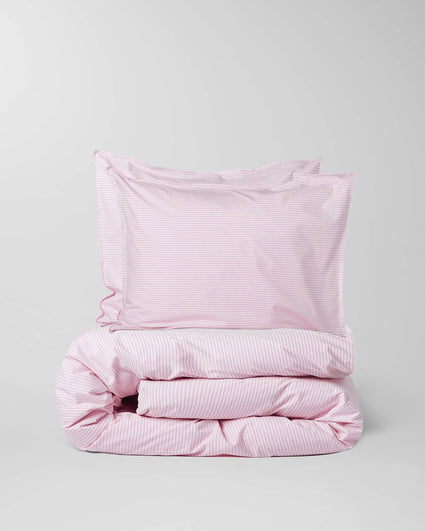 Dekbedovertrek Katoen Streep Pink Ecru - SUITE702