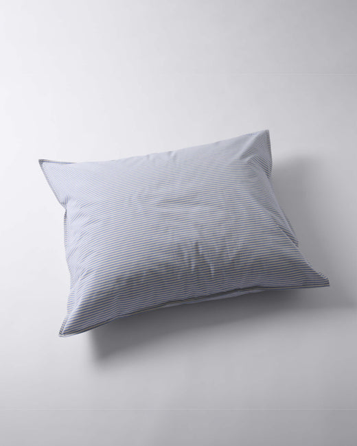 Kussensloop Katoen Streep Blue Ecru - SUITE702