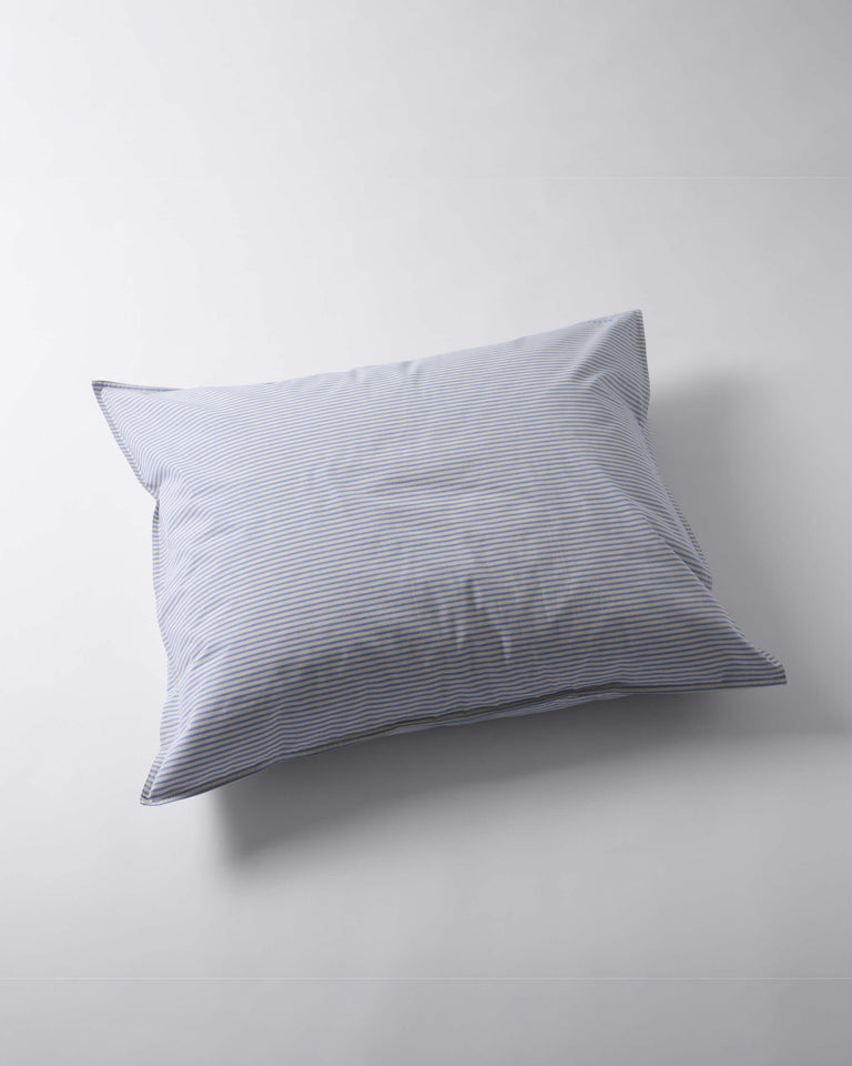 Kussensloop Katoen Streep Blue Ecru - SUITE702