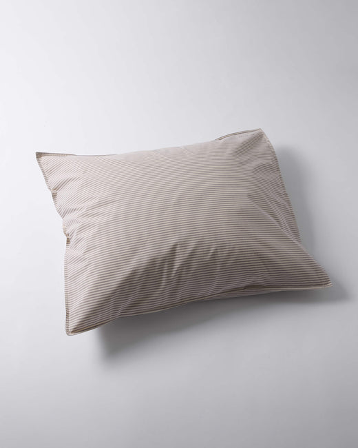 Kussensloop Katoen Streep Brown Ecru - SUITE702