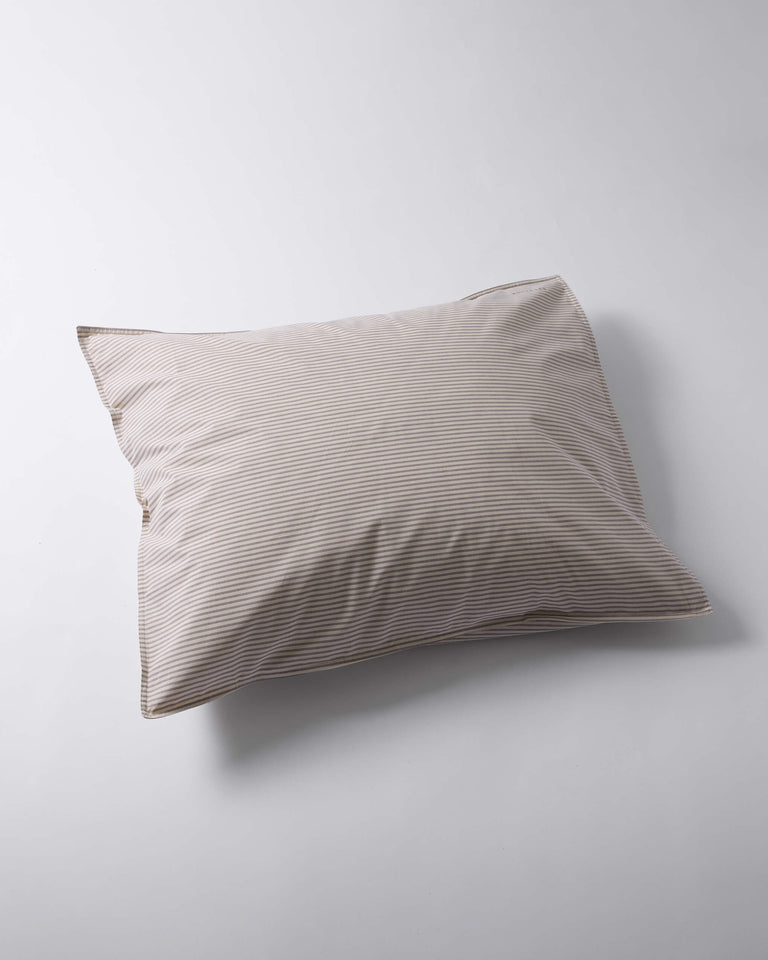 Kussensloop Katoen Streep Brown Ecru - SUITE702