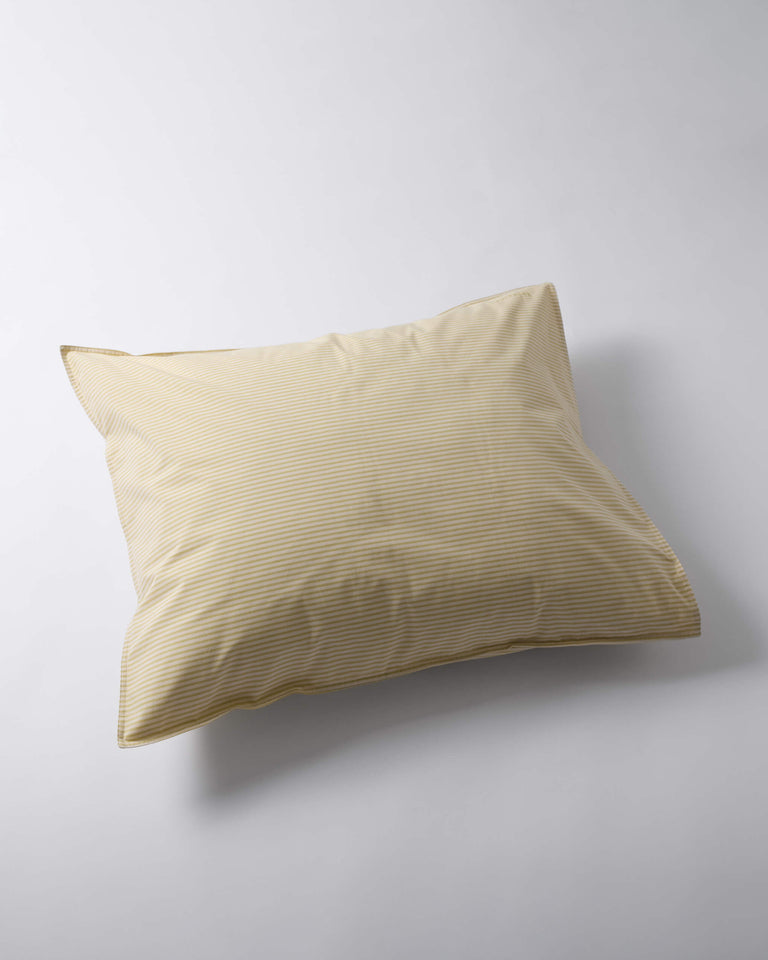 Kussensloop Katoen Streep Lemon Ecru - SUITE702