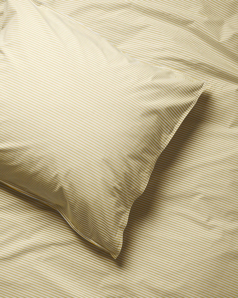 Kussensloop Katoen Streep Lemon Ecru - SUITE702