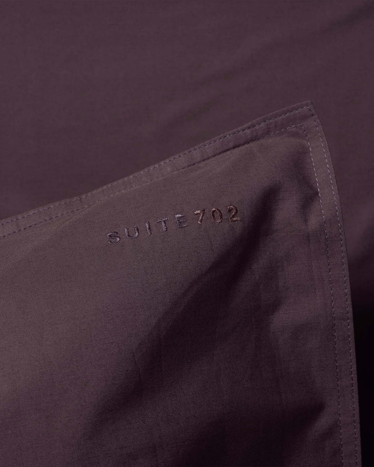 bedMATE Kissenbezug Baumwolle Plum Noir