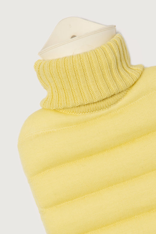Mini bouillotte douillette jaune beurre
