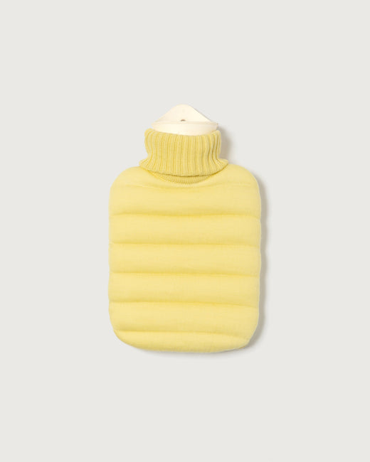 Mini bouillotte douillette jaune beurre
