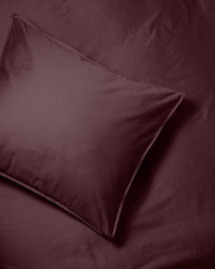Taie d'oreiller Satin Red Wine