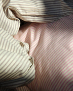 Dekbedovertrek Katoen Streep Pink Ecru - SUITE702