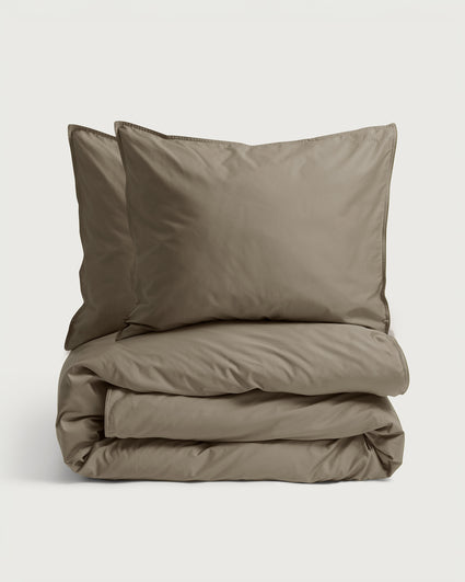 Bedding Set Satin Taupe Grey