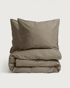 Bedding Set Satin Taupe Grey