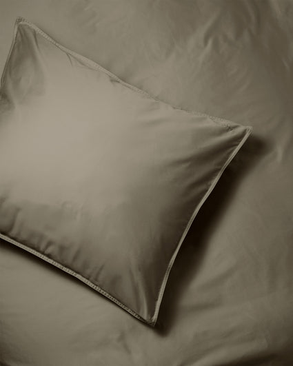 Beddengoed Set Satijn Taupe Grey