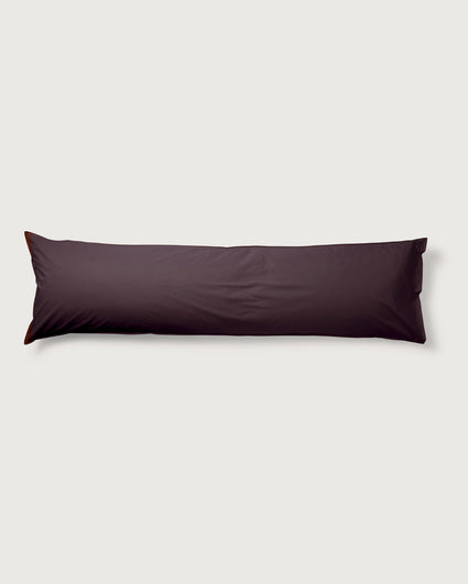 bedMATE Taie d'oreiller Coton Plum Noir