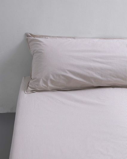 bedMATE Sloop Streep Katoen Brown Ecru - SUITE702