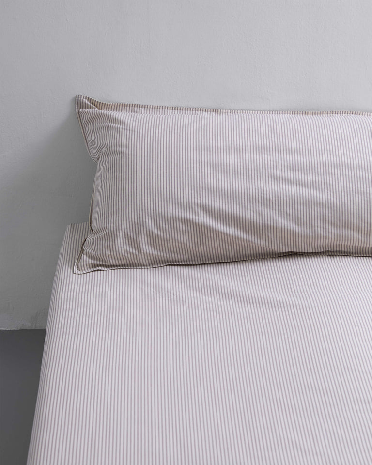 bedMATE Sloop Streep Katoen Brown Ecru - SUITE702