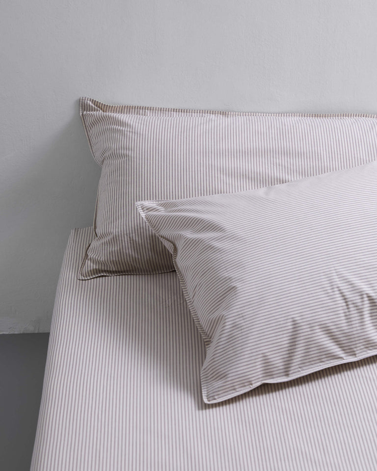 bedMATE Sloop Streep Katoen Brown Ecru - SUITE702