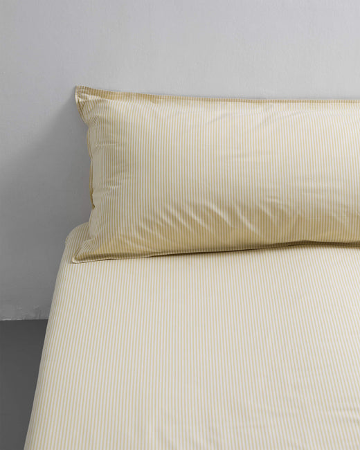 bedMATE Sloop Streep Katoen Lemon Ecru - SUITE702