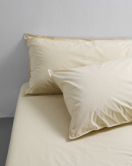bedMATE Sloop Streep Katoen Lemon Ecru - SUITE702