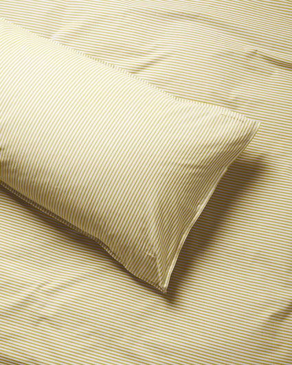 bedMATE Sloop Streep Katoen Lemon Ecru - SUITE702