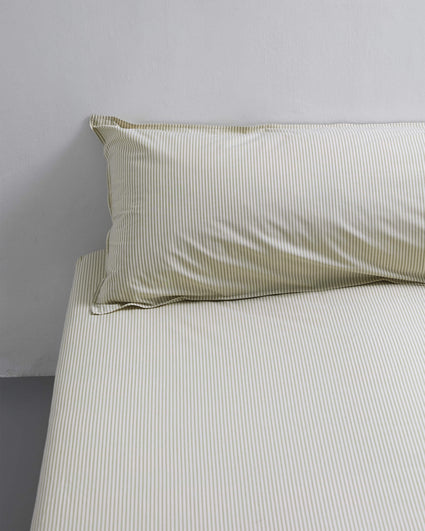 bedMATE Sloop Streep Katoen Olive Ecru - SUITE702