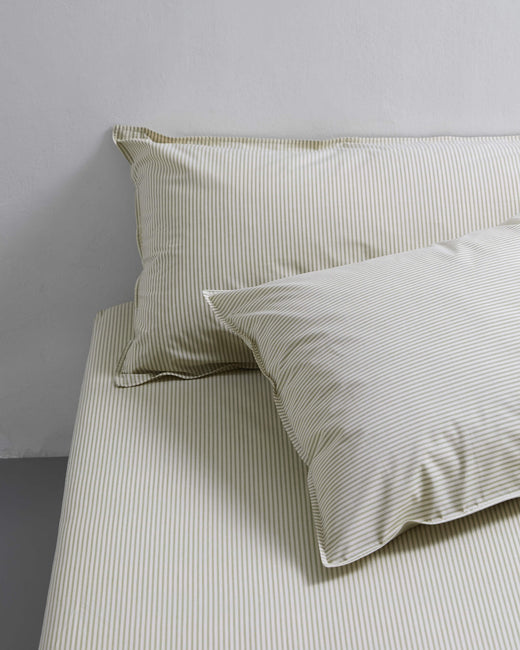 bedMATE Sloop Streep Katoen Olive Ecru - SUITE702