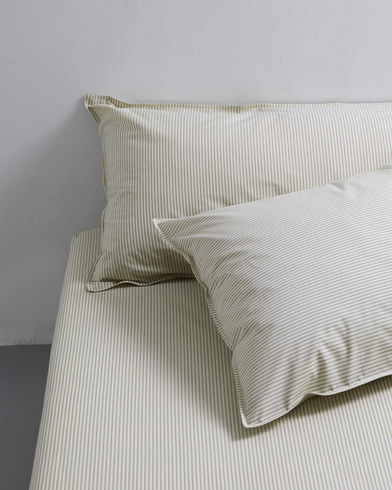 bedMATE Sloop Streep Katoen Olive Ecru - SUITE702