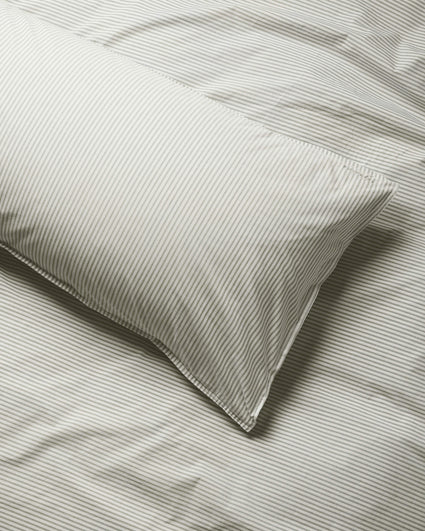 bedMATE Sloop Streep Katoen Olive Ecru - SUITE702