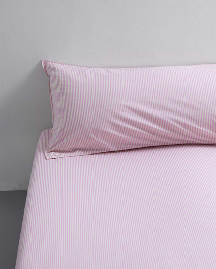 bedMATE Sloop Streep Katoen Pink Ecru - SUITE702