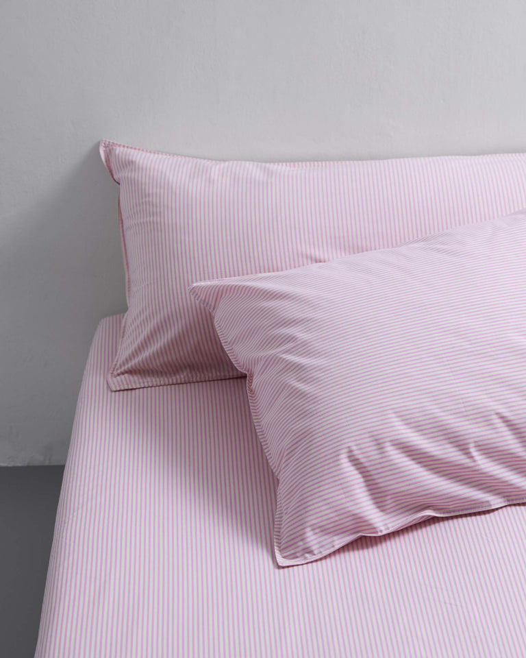 bedMATE Sloop Streep Katoen Pink Ecru - SUITE702