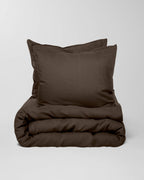 Parure de lit en lin lavé Dark Brown - SUITE702