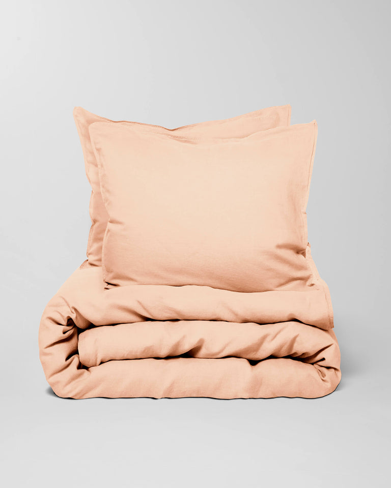 Parure de lit en lin lavé Pale Peach - SUITE702
