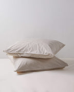 Kussensloop Set Katoen Streep Brown Ecru - SUITE702